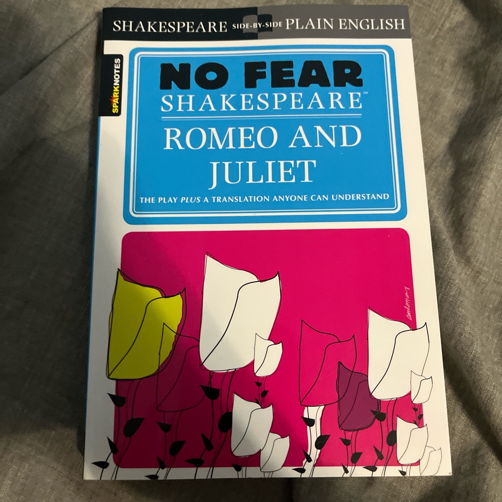 Amazon No Fear Shakespeare: Romeo And Juliet Book - Blue, Pink, White